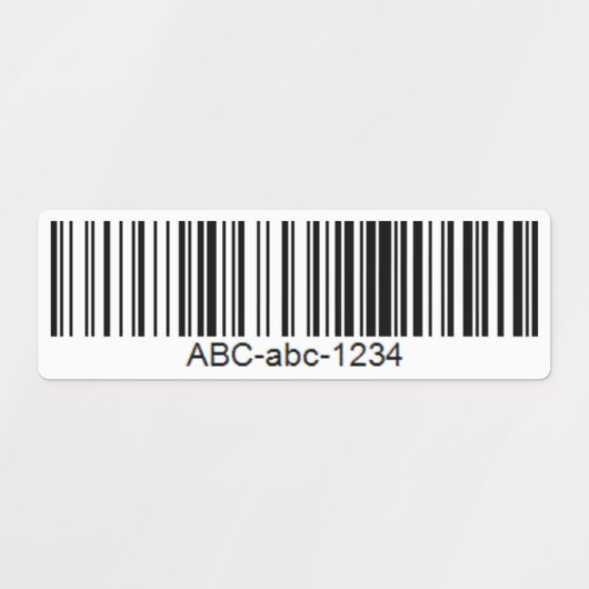 Waterproof Custom Barcode Label for Any Surfaces (Design 2)