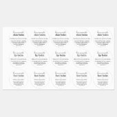 Waterproof Homemade Balm Sticker (Feuille)