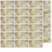 Waterproof Ivory Gold Glitter Dropper Bottle Label (Voorkant)