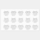 Waterproof Round Homemade Syrup Gift Label Sticker (Feuille)