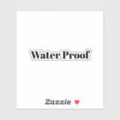 Waterproof Splash Free Package Label Black White (Vel)