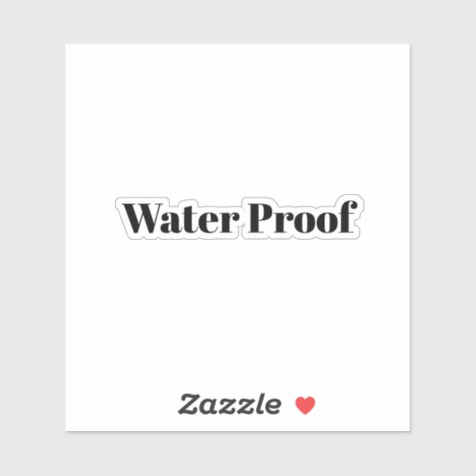 Waterproof Splash Free Package Label Black White (Vel)