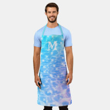 Waterrimpels watertextuur koel monogram initiaal