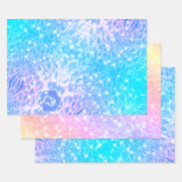 Waterrimpels watertextuur moderne chemische elegan inpakpapier vel