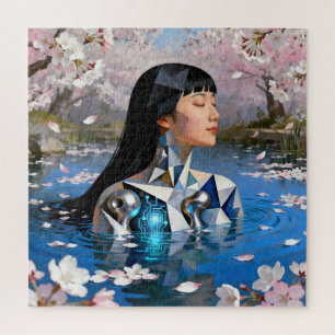 "Water's Digitale Droom" – Een digitaal portret Legpuzzel