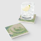 Water's Edge Stenen Onderzetter (Zijkant)