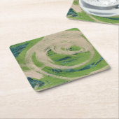 Water's Edge Vierkante Kartonnen Onderzetter (Schuin)