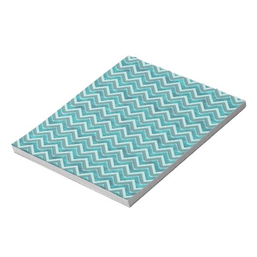Waters Glitter Chevron Pattern Notitieblok (Gedraaid)