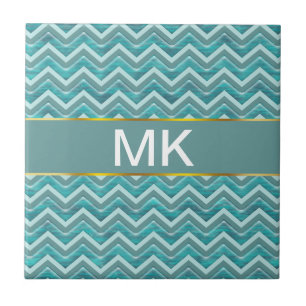 Waters Glitter Chevron Pattern Tegeltje
