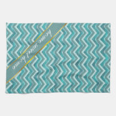 Waters Glitter Chevron Pattern Theedoek (Horizontaal)