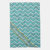 Waters Glitter Chevron Pattern Theedoek (Verticaal)