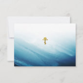 Waters van Eeuwig Leven Orthodox Christelijk Doops Bedankkaart (Achterkant)
