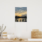 Waterscape Sunset Photo Poster (Keuken)