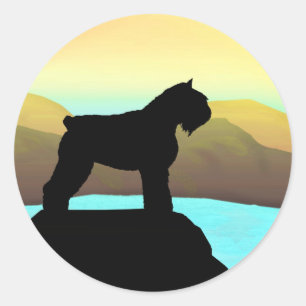 Waterside Bouvier des Flandres Ronde Sticker
