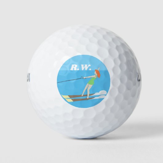 Waterski, golfballen (Voorkant)