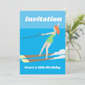 Waterski, kaart (Staand voorkant)