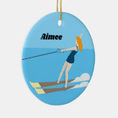 Waterski,  keramisch ornament (Rechts)