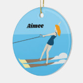 Waterski,  keramisch ornament (Links)