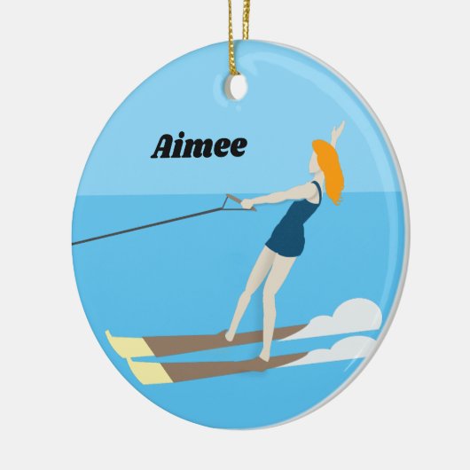 Waterski, keramisch ornament (Links)