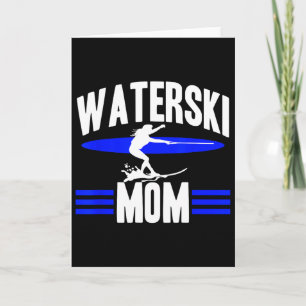 Waterski Moeder Vrouwen Atleten Waterskiën Golf Li Kaart