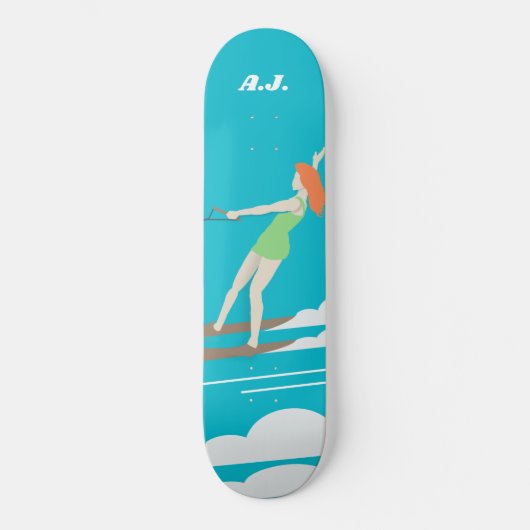 Waterski,  skateboard (Voorkant)