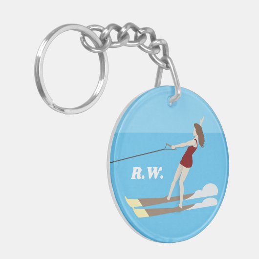 Waterski, sleutelhanger (Voorkant Links)