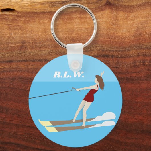 Waterski, sleutelhanger (Voorkant)