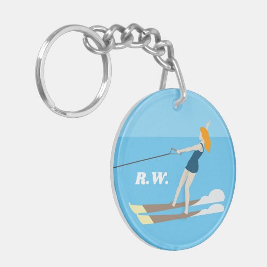 Waterski,  sleutelhanger (Voorkant Links)