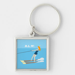 Waterski, sleutelhanger