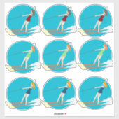 Waterski,  sticker (Vel)