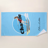 Waterski, strandlaken (Voorkant)