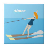 Waterski,  tegeltje (Voorkant)