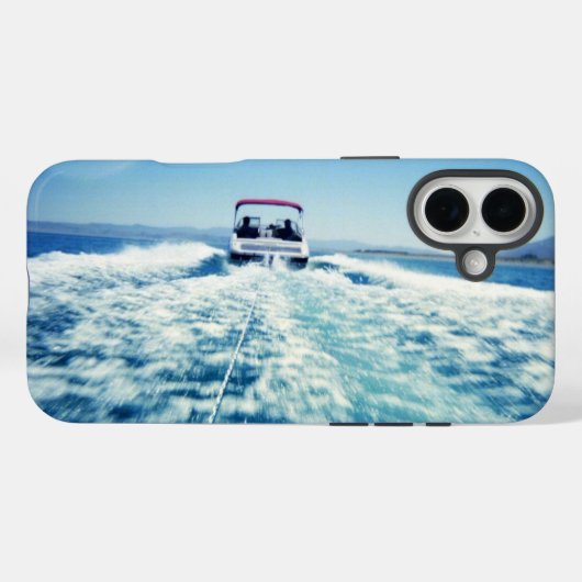 Waterskiën achter speedboot horizontale foto Case-Mate iPhone case (Achterkant (horizontaal))