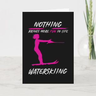 Waterskiën brengt plezier in het leven. Sport Kaart