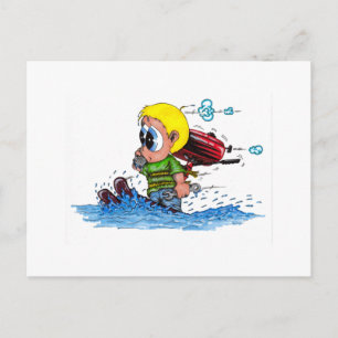 waterskiën briefkaart