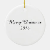 Waterskiën Meisje Kerstmis Ornament (Achterkant)