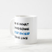 waterskier, geweldige koffiemok (Voorkant links)