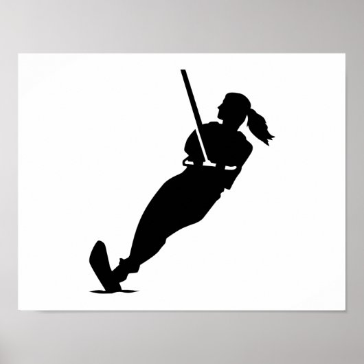 Waterskiër Poster (Voorkant)