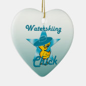 Waterskiing Chick #7 Keramisch Ornament (Rechts)