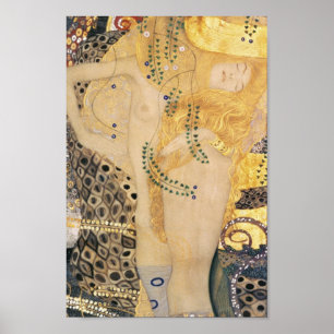 Waterslangen I (1904-1907) - Gustav Klimt Poster