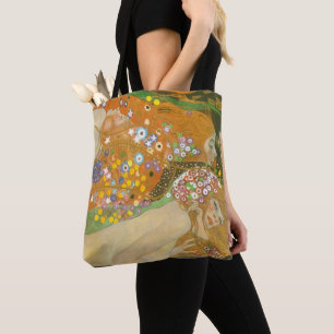 Waterslangen II van Gustav Klimt, Art Nouveau Draagtas