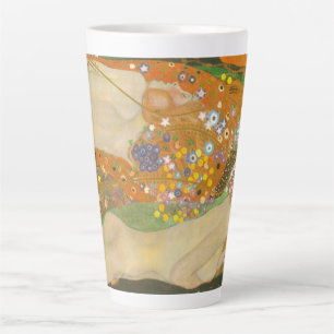 Waterslangen II van Gustav Klimt, Art Nouveau Latte Mok