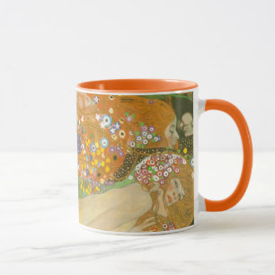 Waterslangen II van Gustav Klimt, Art Nouveau Mok