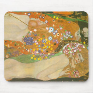 Waterslangen II van Gustav Klimt, Art Nouveau Muismat