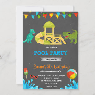 Waterslide dinosaur kaart