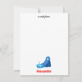 Waterslide Kids Summer Splish Splash Verjaardag Notitiekaartje (Voorkant)