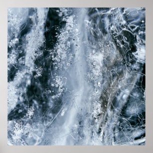 Waterspatten op witte achtergrond poster