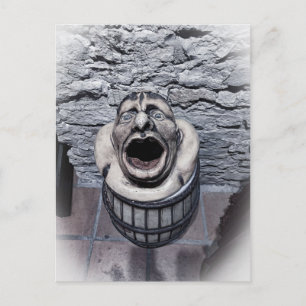 Waterspuwer Stenen Beeldhouwwerk Briefkaart