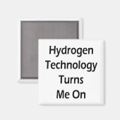 Waterstoftechnologie zet me aan magneet (Voorkant / Achterkant)