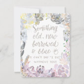 Waterstofzuigen | Bridesmaid Card Kaart (Voorkant)